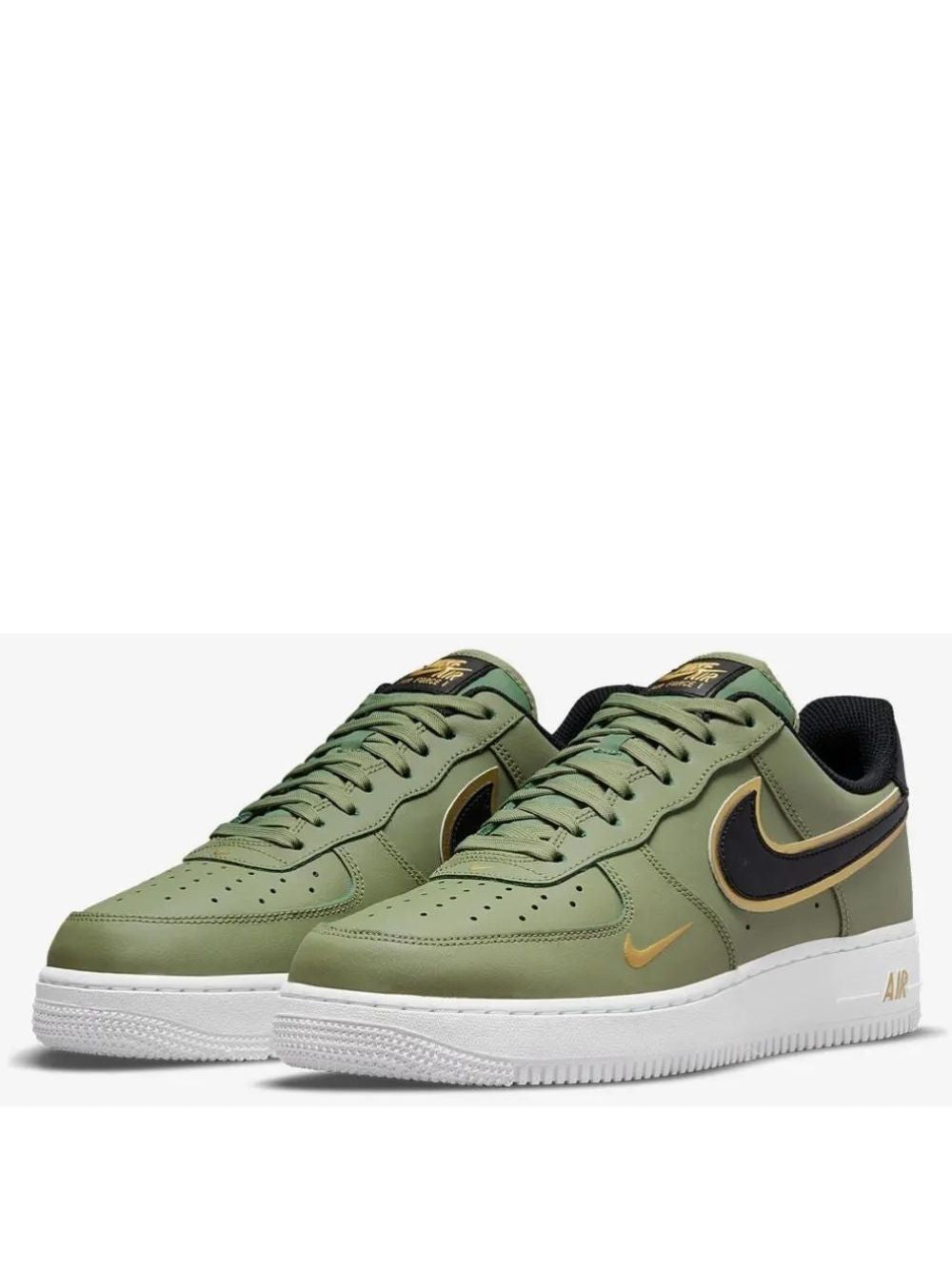 Nike Air Force 1 Low '07 LV8 Double Swoosh Olive Gold Black (unisex)